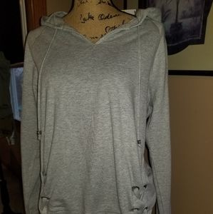 Michael Kors Hooded Gray Sweatshirt, Size Med.